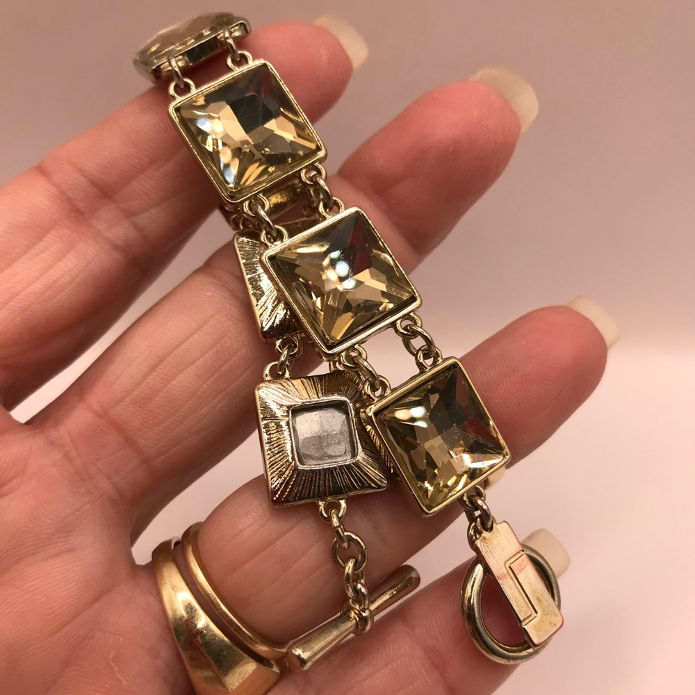 The Limited Gold-Tone & Faceted Crystal Bracelet - Picture 6 of 8